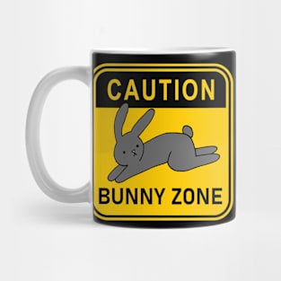 Caution Bunny Zone Mug